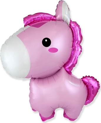 Изображение GoDan Balon foliowy Konik róowy 72cm