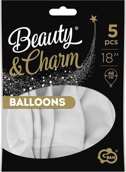 Изображение GoDan Balony Beauty&Charm pastelowe biae 5szt