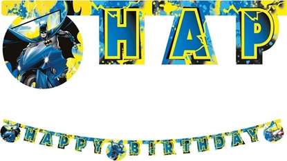 Изображение GoDan Baner urodzinowy na ciane Batman ozdobny kolorowy