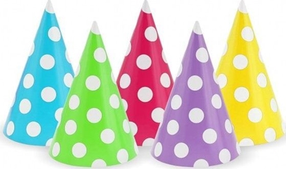 Изображение GoDan Czapeczki papierowe Groszki 100szt