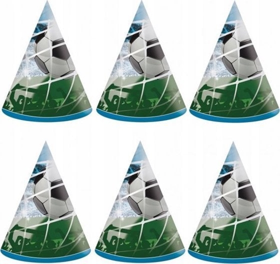 Изображение GoDan Czapeczki papierowe Soccer Fans 6szt