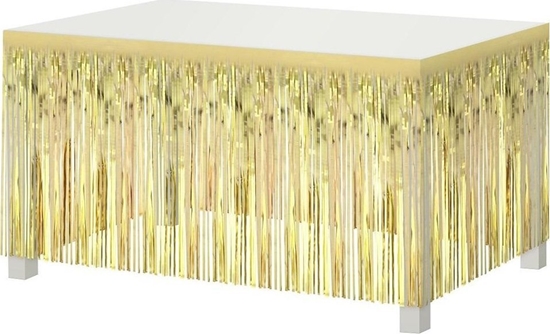 Изображение GoDan Dekoracja na brzeg stou jasnozota 80x300cm