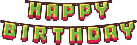 Изображение GoDan Girlanda papierowa Happy Birthday 160cm