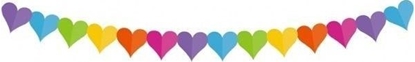 Изображение GoDan Girlanda papierowa Kolorowe serduszka 360cm