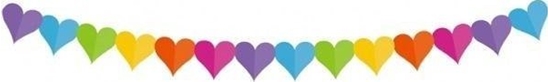 Изображение GoDan Girlanda papierowa Kolorowe serduszka 360cm