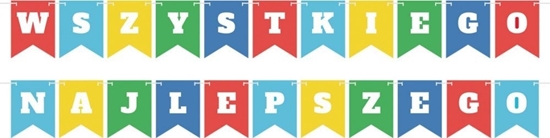 Изображение GoDan Girlanda Wszystkiego Najlepszego 2x400cm