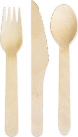 Изображение GoDan Kolekcja Eko* Drewniane sztuce MIX 6szt.