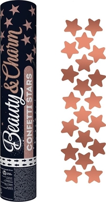 Изображение GoDan Konfetti pneumatyczne BxC Róowo-Zote Gwiazdki/ 30 cm Godan