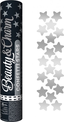 Изображение GoDan Konfetti pneumatyczne srebrne gwiazdki 30cm
