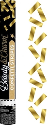 Изображение GoDan Konfetti pneumatyczne zote paski foliowe 40cm