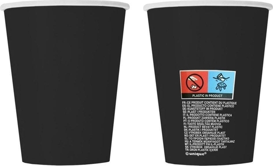 Picture of GoDan Kubeczki papierowe czarne 270ml 8szt