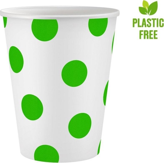 Изображение GoDan Kubeczki papierowe Groszki pistacjowe 250ml 6szt.