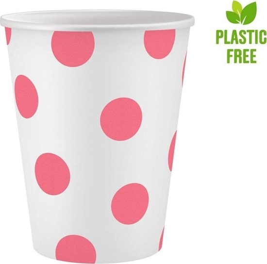 Picture of GoDan Kubeczki papierowe Róowe groszki 250 ml 6szt