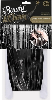 Attēls no GoDan Kurtyna dekoracyjna B&C czarna 90x240cm