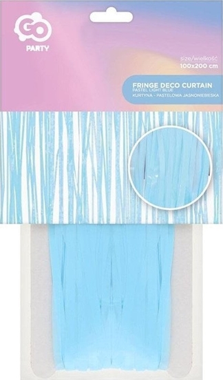 Picture of GoDan Kurtyna pastelowa jasnoniebieska 100x200cm