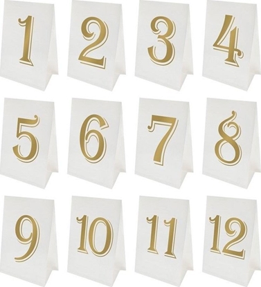 Attēls no GoDan Numery na stoy Celebrate 12szt