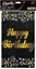 Изображение GoDan Obrus foliowy B&C Happy Birthday czarny 137x183cm