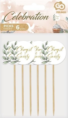 Attēls no GoDan Pikery Chrzest wity listki 6szt