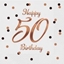 Изображение GoDan Serwetki B&C Happy 50 Birthday biae 33x33 20szt