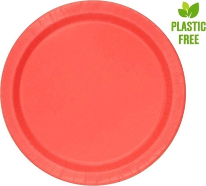 Изображение GoDan Talerzyki papierowe czerwone 23cm 8szt