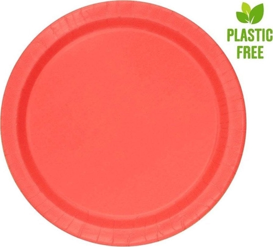 Изображение GoDan Talerzyki papierowe czerwone 23cm 8szt