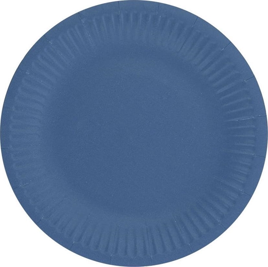 Picture of GoDan Talerzyki papierowe jednokolorowe granatowe 18cm 6szt. Godan