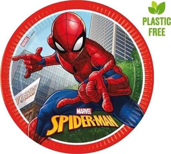 Picture of GoDan Talerzyki papierowe Spiderman 23cm 8szt
