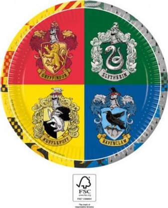 Attēls no GoDan Talerzyki papiertowe Harry Potter 23cm 8szt