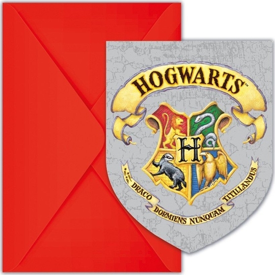 Picture of GoDan Zaproszenia Harry Potter Hogwarts House 6szt.