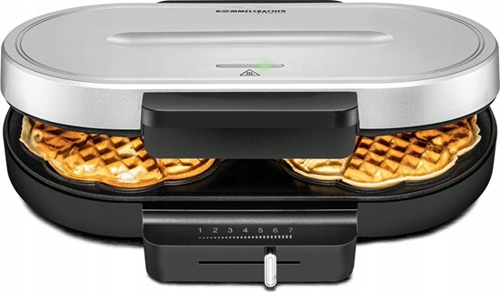 Picture of Gofrownica Rommelsbacher Rommelsbacher waffle machine WA 1250, waffle maker (black/silver)