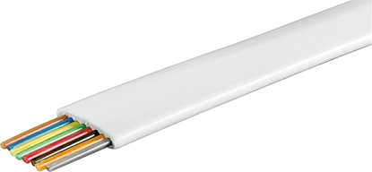 Изображение Goobay goobay paski kabel telefoniczny 8adrig 100m kabel biay 100 metrów - 93309