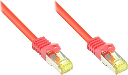 Picture of Good Connections RJ45 Patch Cable withCat.7 RohCable and Rastnasenschutz (RNS), S/FTP, PiMF, halogen free, 600MHz, OFC, red, 0,25m, Good Connections (8070R- 003R)