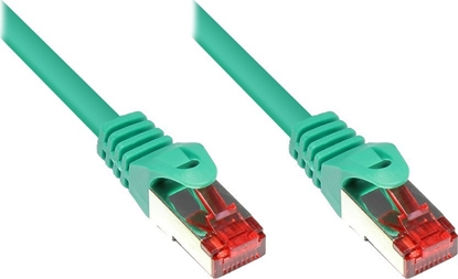 Изображение Good Connections RNS Patch Cable with Rastnasenschutz, Cat. 6, S/FTP, PiMF, PVC, 250MHz, green, 1,5m, Good Connections (8060- 015G)