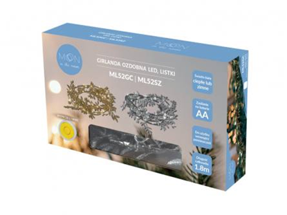 Изображение Goodbuy Gaismas virtene LED | zelta lapas | silti 