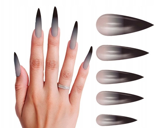 Picture of Gotiske kunstige negle, 12 stk