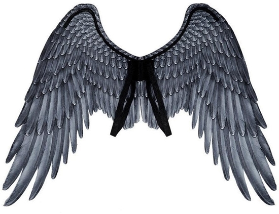 Picture of Grå englevinger i stof