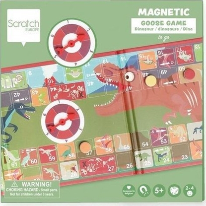 Attēls no Gra magnetyczna G ze spinnerem Dinozaury