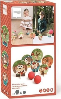 Attēls no Gra zrcznociowa drewniana Rzut do celu Mapki