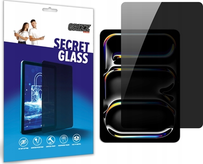 Изображение GrizzGlass Szko prywatyzujce GrizzGlass SecretGlass do Apple iPad Pro 11" 2024 (5. generacji)