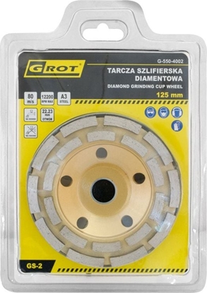 Изображение Grot TARCZA SZLIFIERSKA DIAMENTOWA GS-2 125MM