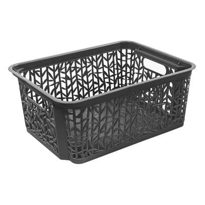 Picture of Groziņš 39.4X27.2X16.5cm Bamboo, tumši pelēks