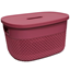 Attēls no Grozs ar vāku Deny 27x22x15cm, sarkans