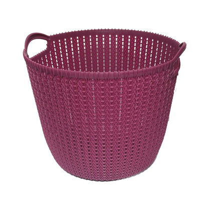 Attēls no Grozs plastmasas apaļš 32x30x26cm Ruuby, t.sarkans