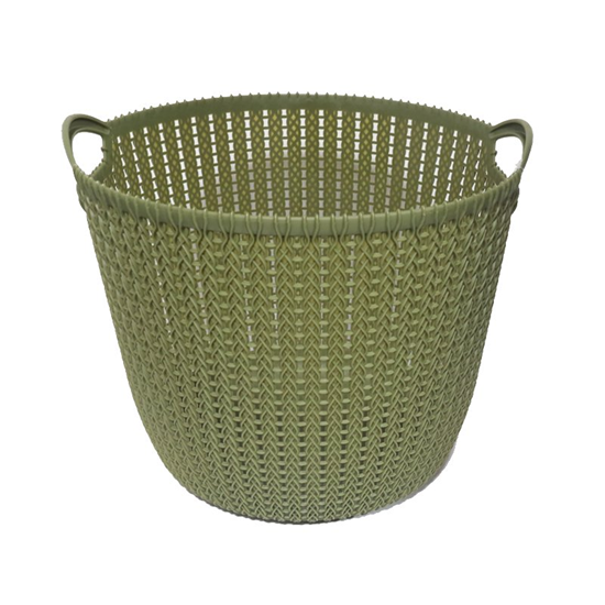 Picture of Grozs plastmasas apaļš 32x30x26cm Ruuby, zaļš