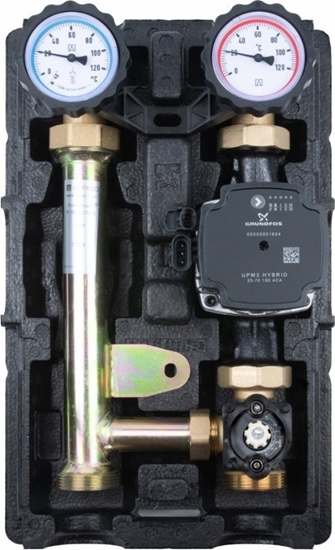 Изображение Grupa pompowa PrimoTherm K 180-2 DN25 GP 3-WM, pompa Grundfos UPM3 Hybrid, zawór mieszajcy ARV Kvs12