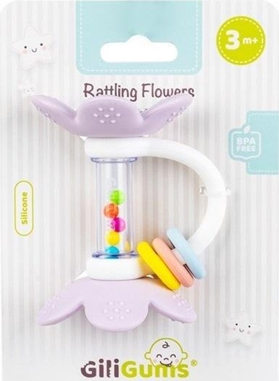 Picture of Gili Gums Grzechoczce Kwiatki fioletowy