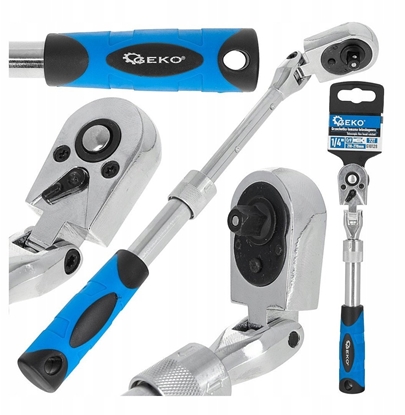 Изображение Grzechotka amana teleskopowa 1/4" 210-278mm 72T CrV (60)