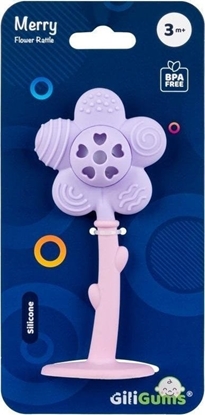 Picture of Grzechotka radosny kwiatek fioletowy