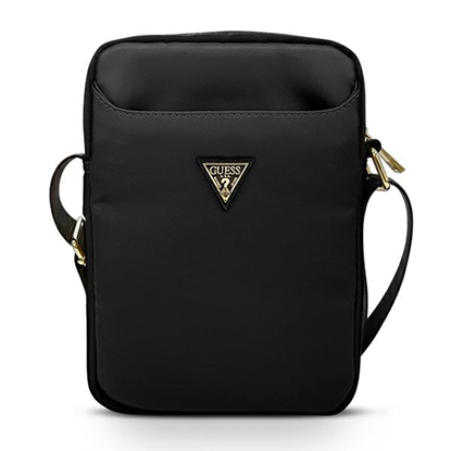 Picture of Guess Bag GUTB10NTMLBK 10" black Nylon Triangle Lo
