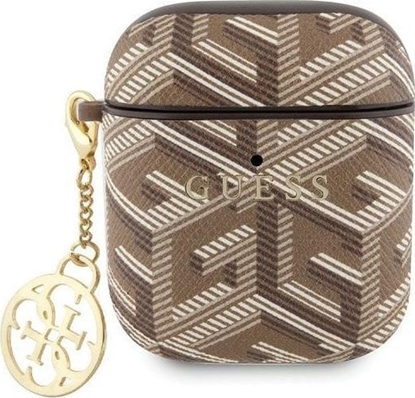Изображение Guess Guess GUA2PGCE4CW AirPods 1/2 cover brzowy/brown GCube Charm